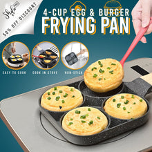 Load image into Gallery viewer, 4-CUP EGG/BURGER FRYING PAN